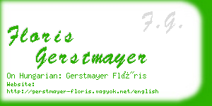 floris gerstmayer business card